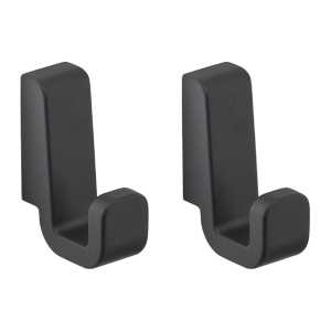 set 2 perchas samoa negro mate