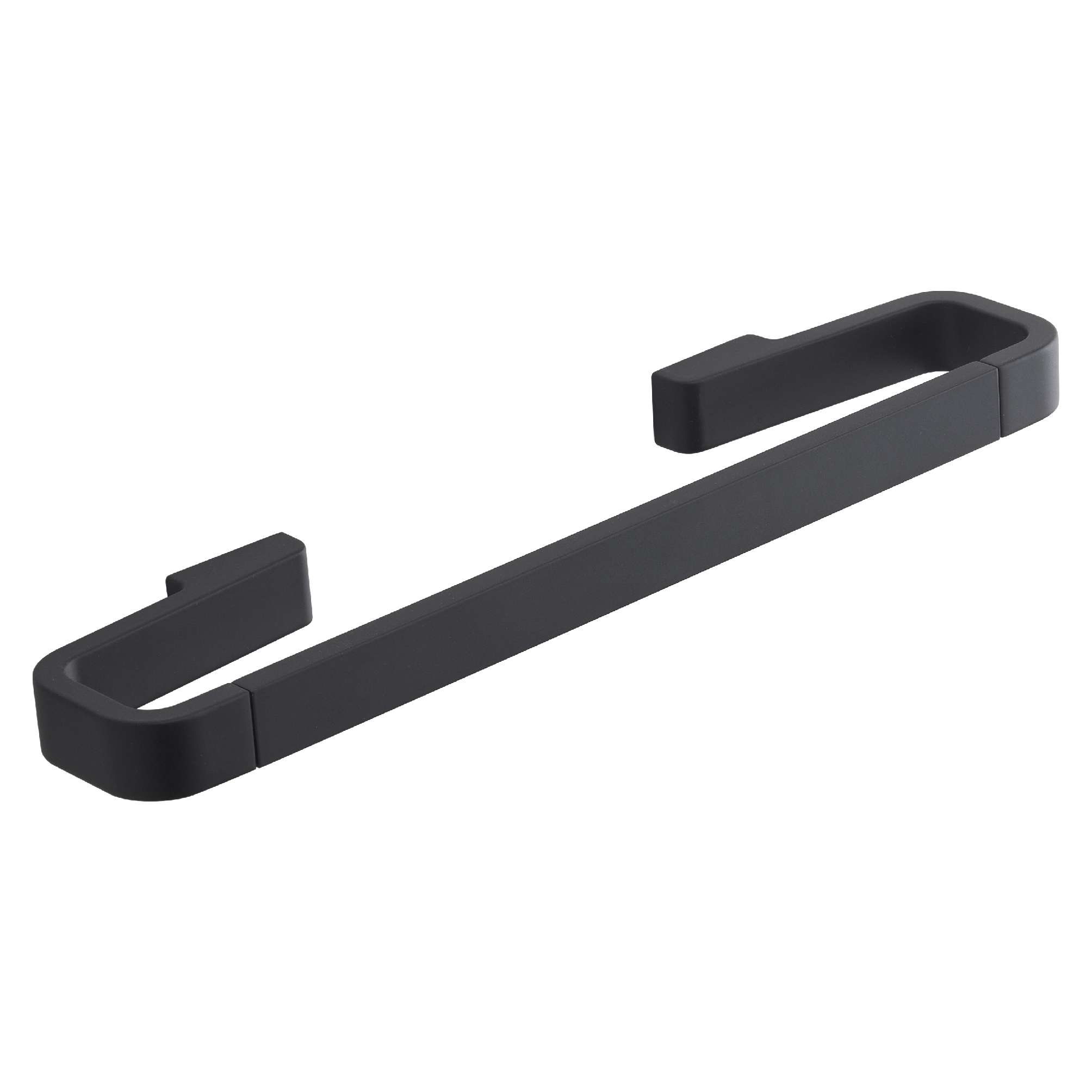 73ZBbT.jpg toallero 30 cm samoa negro mate - Imagen 1