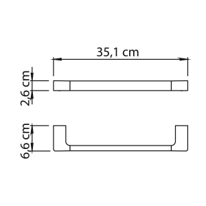 toallero 35 cm pirenei oro mate - Imagen 3