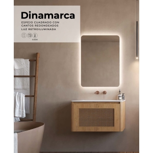 Espejo de baño con luz LED Dinamarca Ledimex