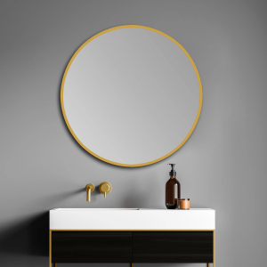 Espejo de baño con luz LED redondo led B-953 Oro - Imagen 2