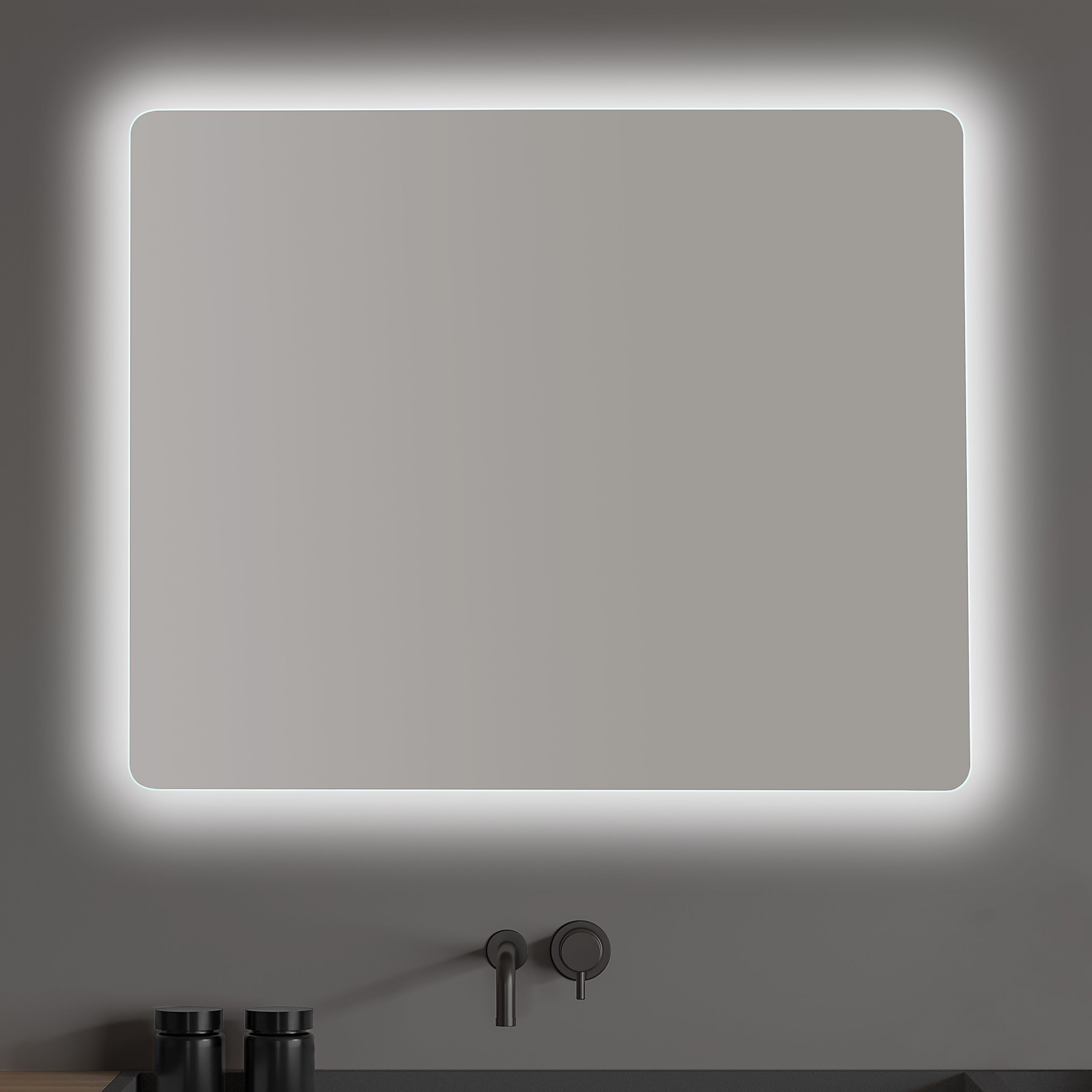 Espejo-b-9522 Espejo de baño con luz LED rectangular led B-952 - Imagen 1