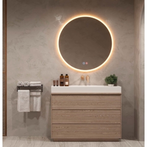 Espejo de baño con luz LED Atenas Redondo Ledimex