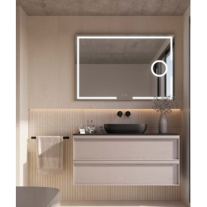 Espejo de baño con luz LED Malta Ledimex con aumento