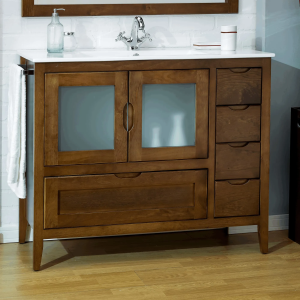 Mueble baño con patas rústico mod. Leon 100 cm - Imagen 7