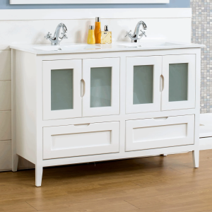 Mueble baño con patas rústico mod. León 120 cm - Imagen 3