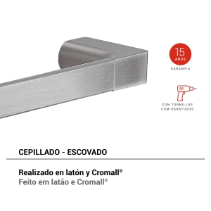 toallero 45 cm pirenei cepillado - Imagen 2
