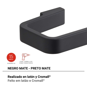 portarrollo samoa negro mate - Imagen 3