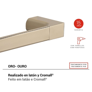toallero 60 cm pirenei oro - Imagen 2