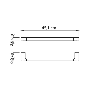 toallero 45 cm pirenei oro - Imagen 3
