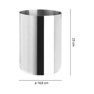 PAPELERA VESTA 6,6 Lt CROMO - Imagen 3