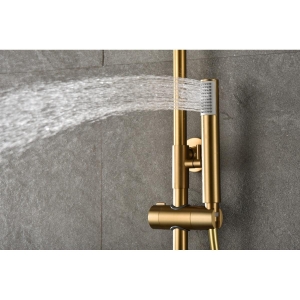 Conjunto ducha termostatico Monza oro cepillado / BTM039/OC - Imagen 3