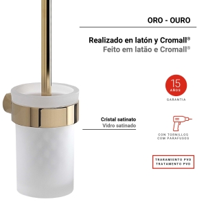 escobillero de pared pirenei oro - Imagen 2