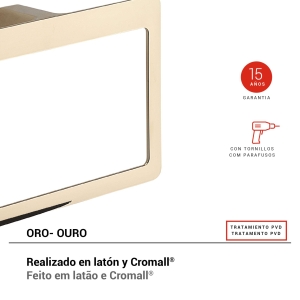 toallero argolla pirenei oro - Imagen 2