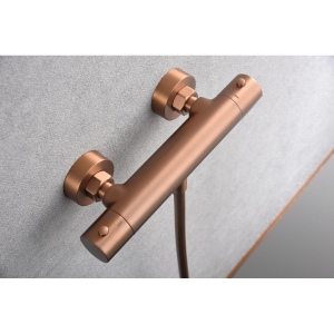Kit ducha termostatico Monza oro rosa cepillado / BTM039-5ORC - Imagen 3