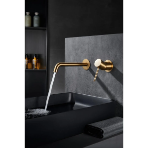 Monomando lavabo empotrado Monza oro cepillado / GLM039/OC - Imagen 4