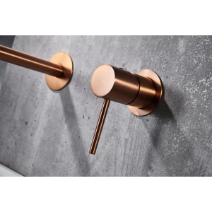 Monomando lavabo empotrado Monza oro rosa cepill / GLM039/ORC - Imagen 3