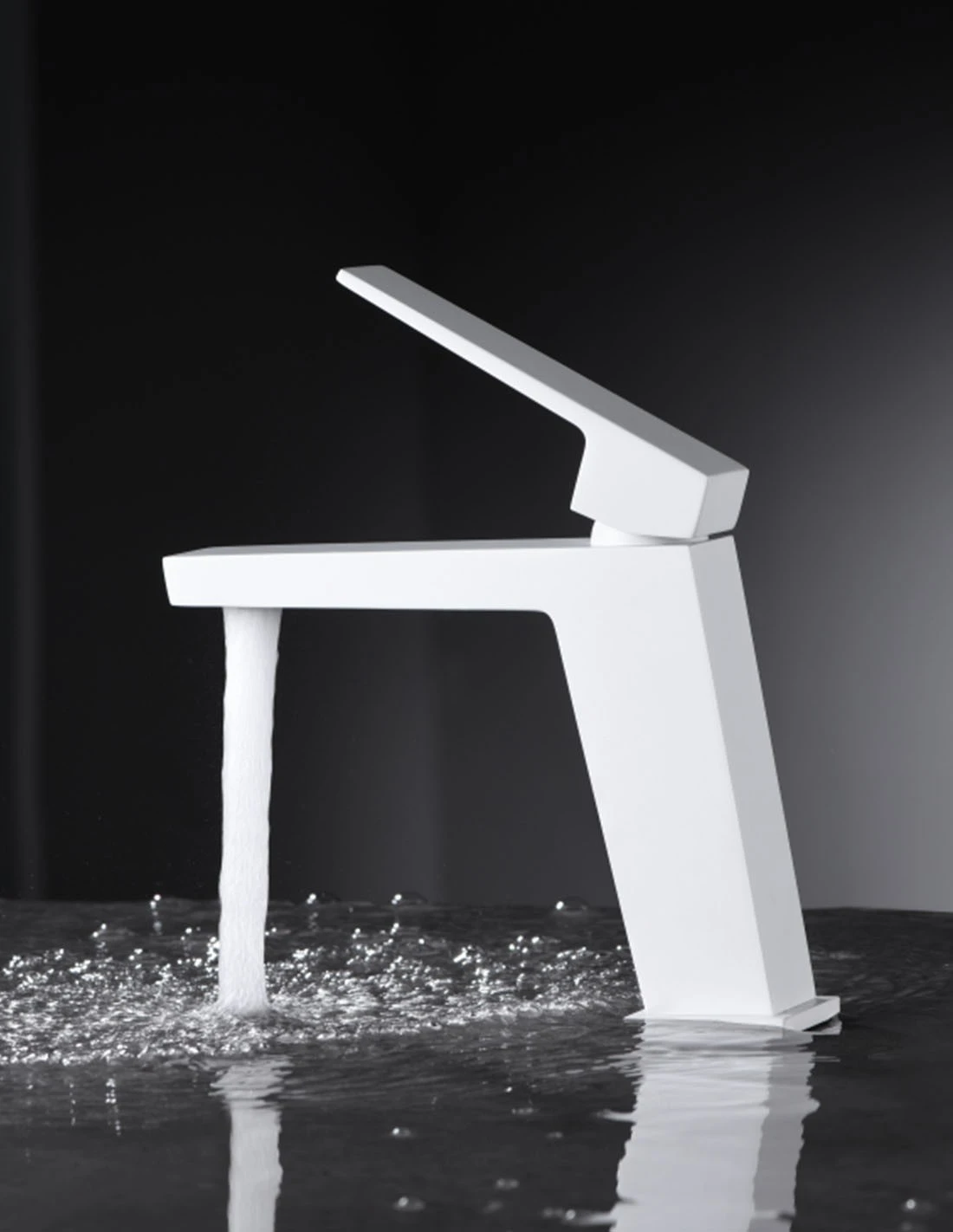 grifo-lavabo-blanco-mate-art-imex Monomando lavabo Art blanco mate / BDAR025-1BL - Imagen 1