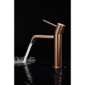Monomando lavabo Monza oro rosa cepillado / BDM039-1ORC - Imagen 2