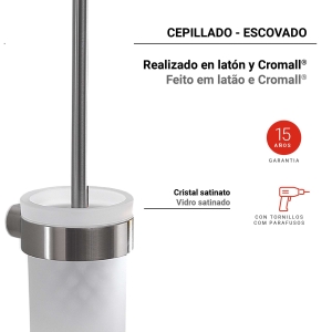 escobillero de pared pirenei cepillado - Imagen 2