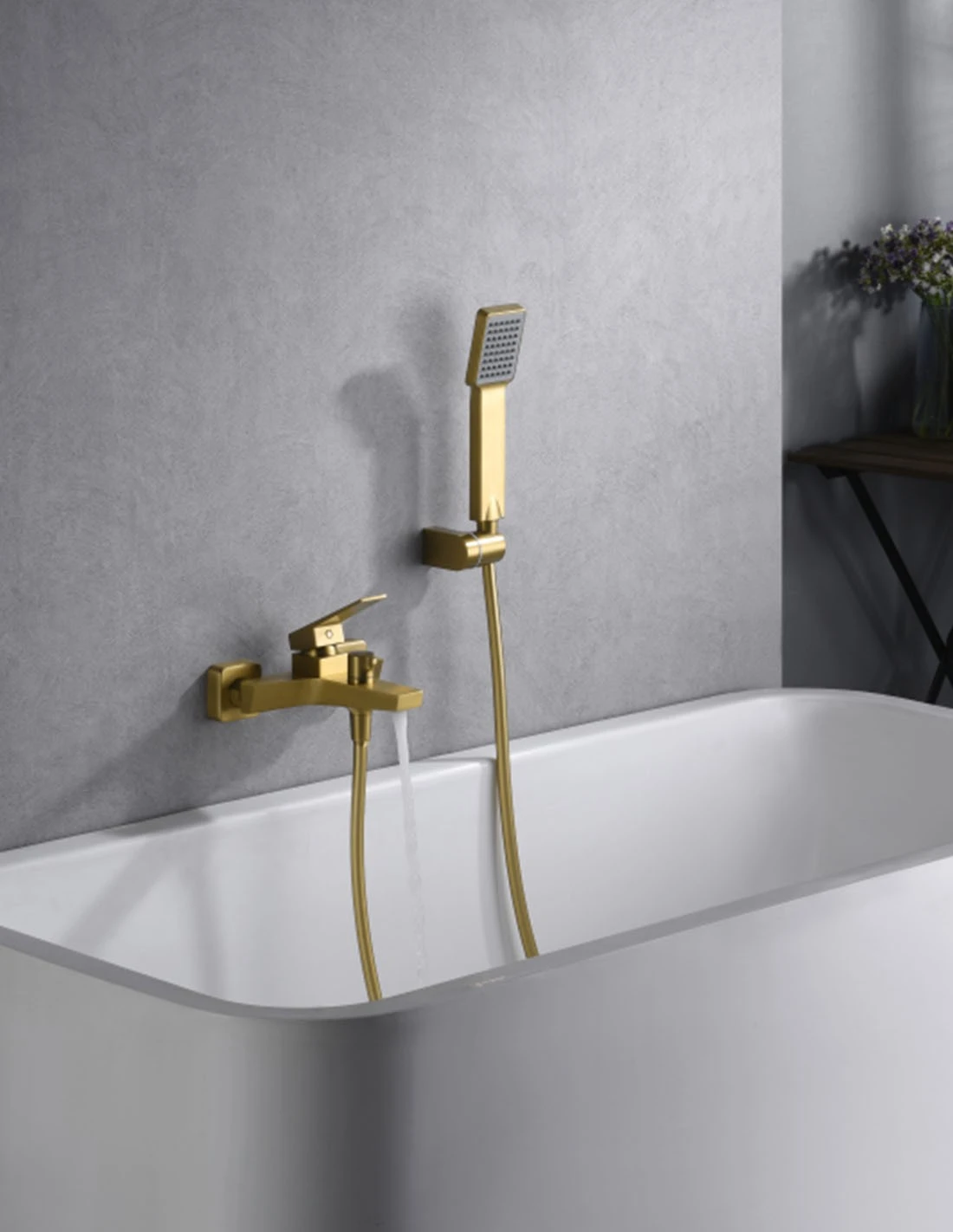 imex-art-grifo-banera-ducha-oro-cepillado Kit baño / ducha monomando Art oro cepillado / BDAR025-4OC - Imagen 1