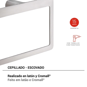 toallero argolla pirenei cepillado - Imagen 2