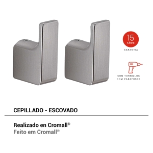 set 2 perchas pirenei cepillado - Imagen 2