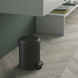 PAPELERA 5 lt POTTY NEGRO MATE - Imagen 4