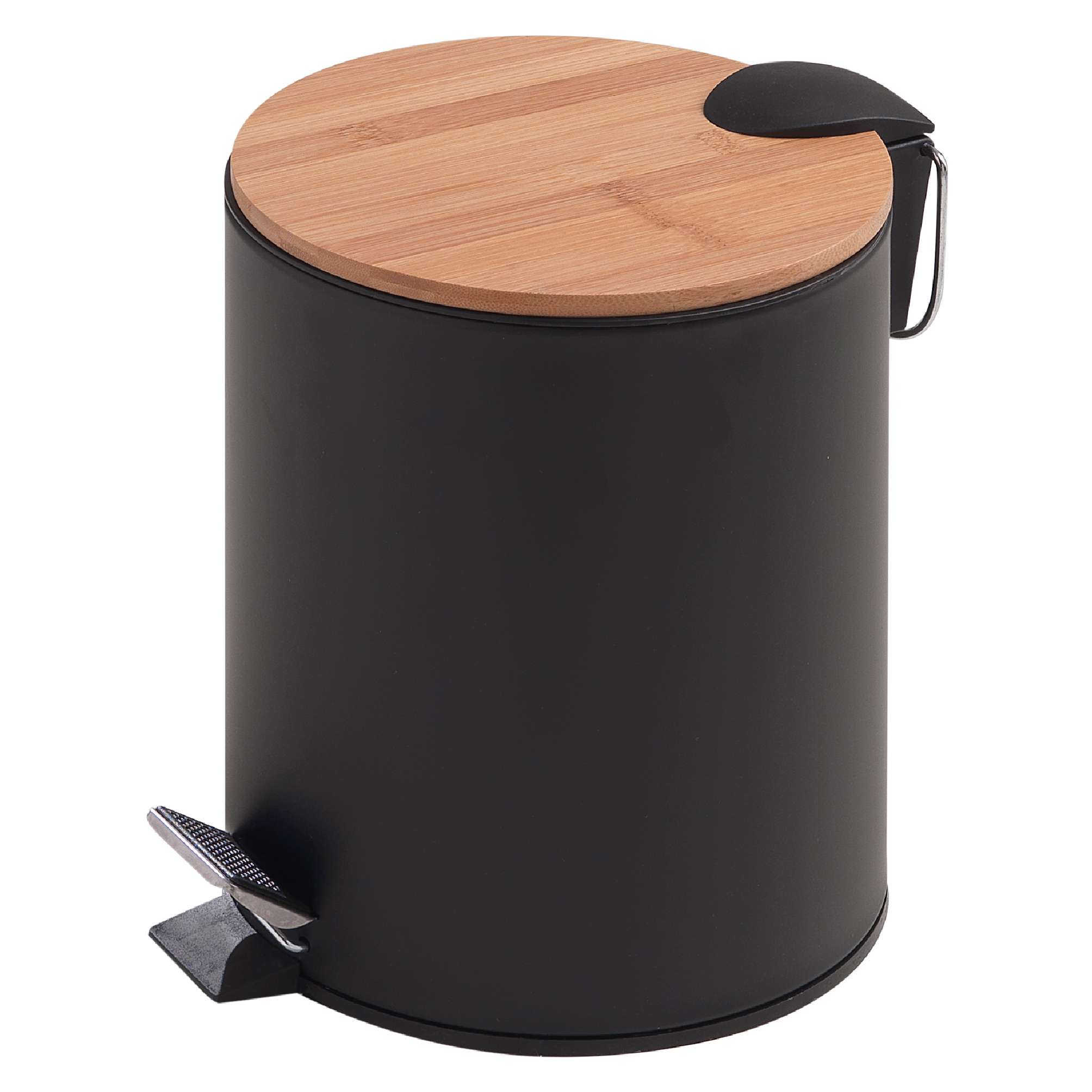 roRNoR.jpg PAPELERA KENTA 5 lt NATURAL-NEGRO MATE - Imagen 1
