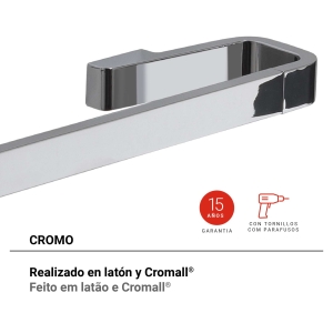 toallero 30 cm samoa cromo - Imagen 2