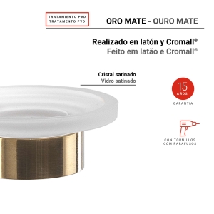jabonera pirenei oro mate - Imagen 2