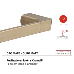 toallero 45 cm pirenei oro mate - Imagen 2