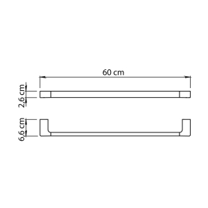 toallero 60 cm pirenei oro mate - Imagen 3