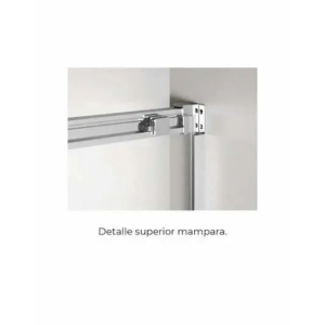 Mampara frontal fijo con puerta corredera BASIC de GME blanco - Imagen 3