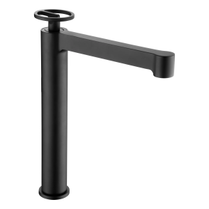 Monomando lavabo caño alto Olimpo negro mate / BDC033-3NG