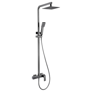 Conjunto de ducha monomando Pisa black gun metal / BDP048/BGM
