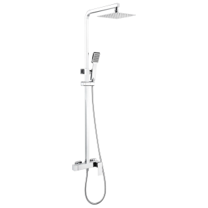 Conjunto de ducha monomando Pisa cromo / BDP048