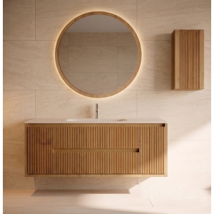 Mueble baño suspendido Danubio de cajones y 2 puertas 100,110,…180