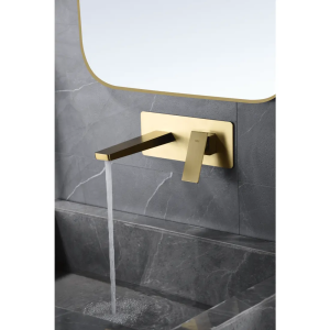 Monomando lavabo empotrado Pisa oro cepillado / GLP048/OC - Imagen 2