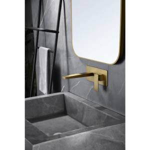 Monomando lavabo empotrado Pisa oro cepillado / GLP048/OC - Imagen 3