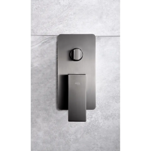 Conjunto de ducha empotrado monomando Pisa black gun metal / GPP048BGM Roc. 20x20 - Imagen 3