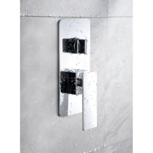 Conjunto de ducha empotrado monomando Pisa cromo / GPP048 Roc. 20×20 - Imagen 2