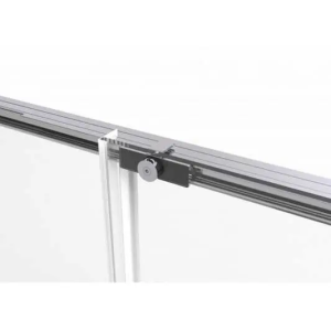 Mampara frontal fijo con puerta corredera TWENTY de GME cromo - Imagen 4