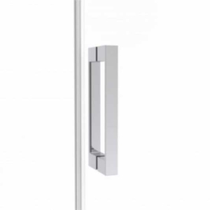Mampara frontal fijo con puerta corredera TWENTY de GME cromo - Imagen 3