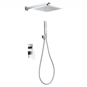 Ducha empotrada monomando SUECIA cromo / BDC032-6 Roc. 20×20