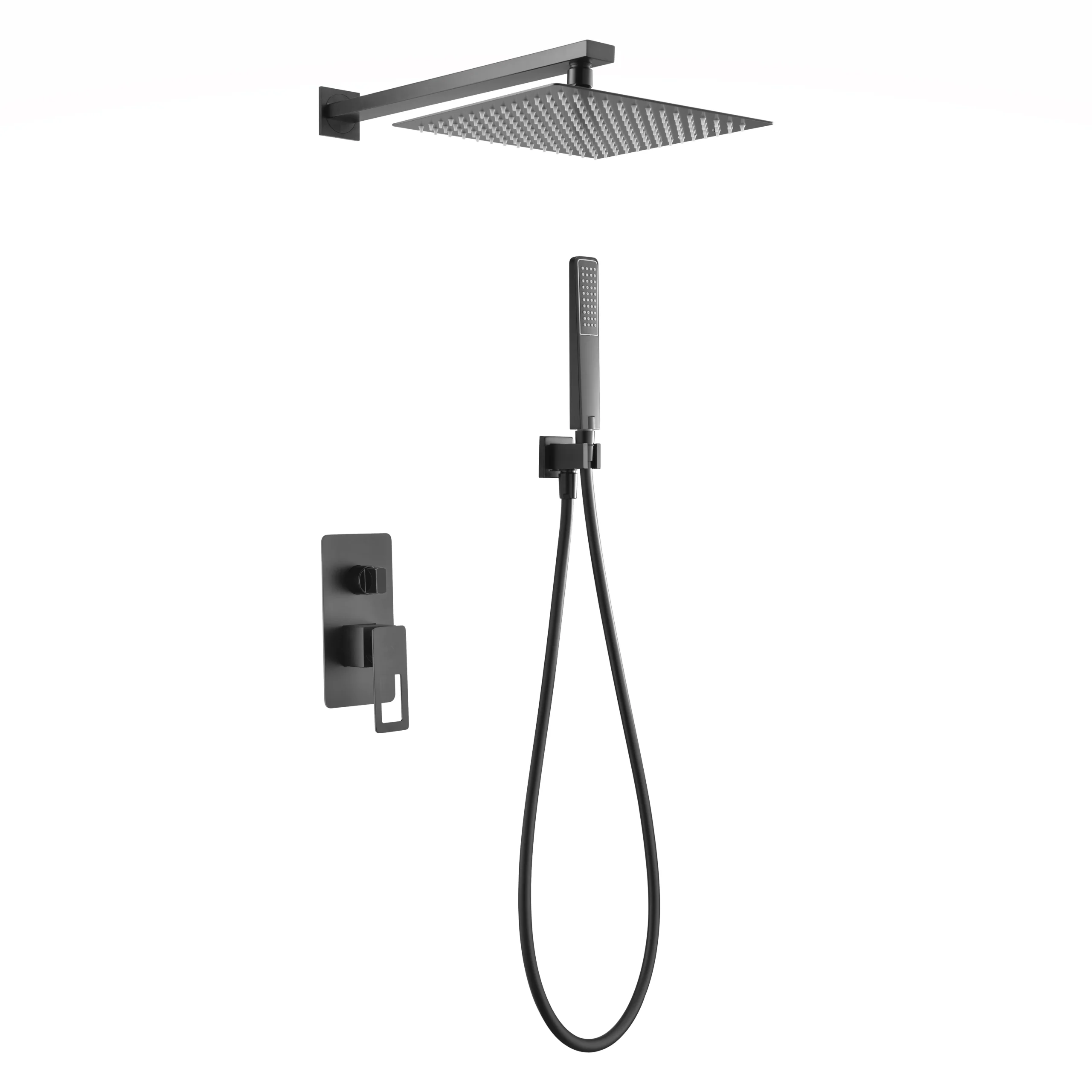 BDC032-6NG Ducha empotrada monomando SUECIA negro mate / BDC032-6/NG Roc. 20×20