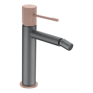 Monomando bide Line gris mate / champange / BDD038-2GC
