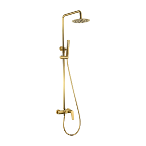 Conjunto ducha monomando DELOS oro cepillado / BDD055/OC