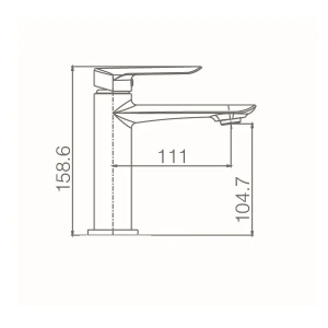Monomando lavabo URAL negro mate / BDG040-1NG - Imagen 2