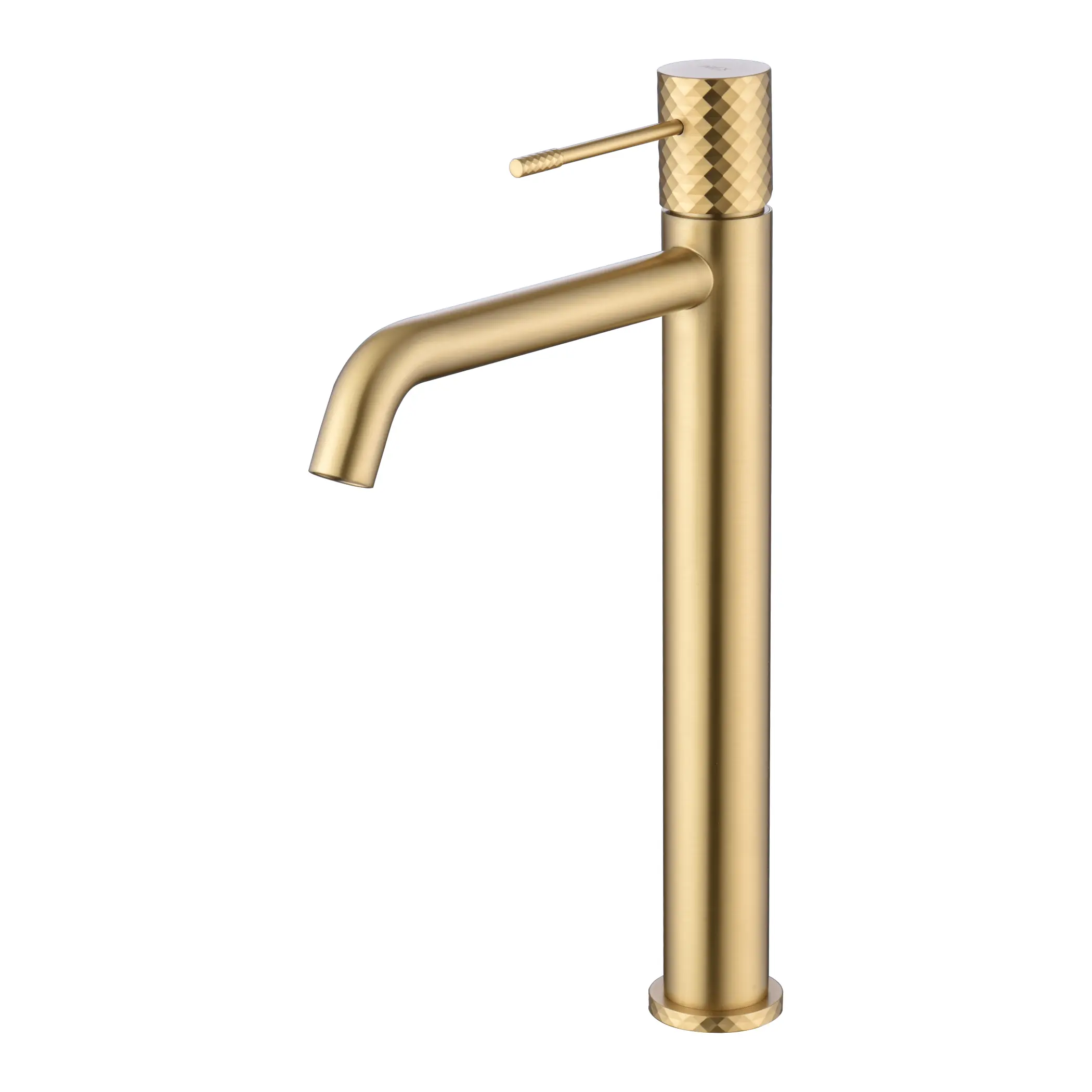 BDG053-3OC Monomando lavabo caño alto GENOVA oro cepillado / BDG053-3/OC